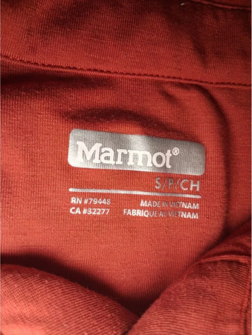 Marmot Polo Shirt Mens Small Red
